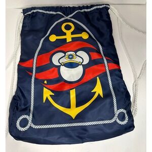 Disney Cruise‎ Line Mickey Mouse Drawstring Backpack Excellent Condition